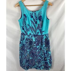 Lands end Floral Sleeveless Dress Size 10